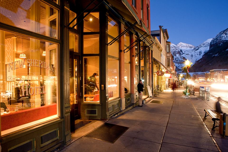 Stay at the New Sheridan Hotel for Telluride Mountainfilm, Colorado