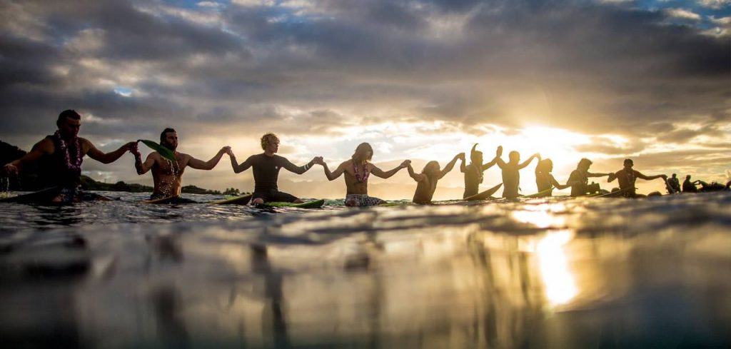 paddle out in memory of Eddie Aikau 