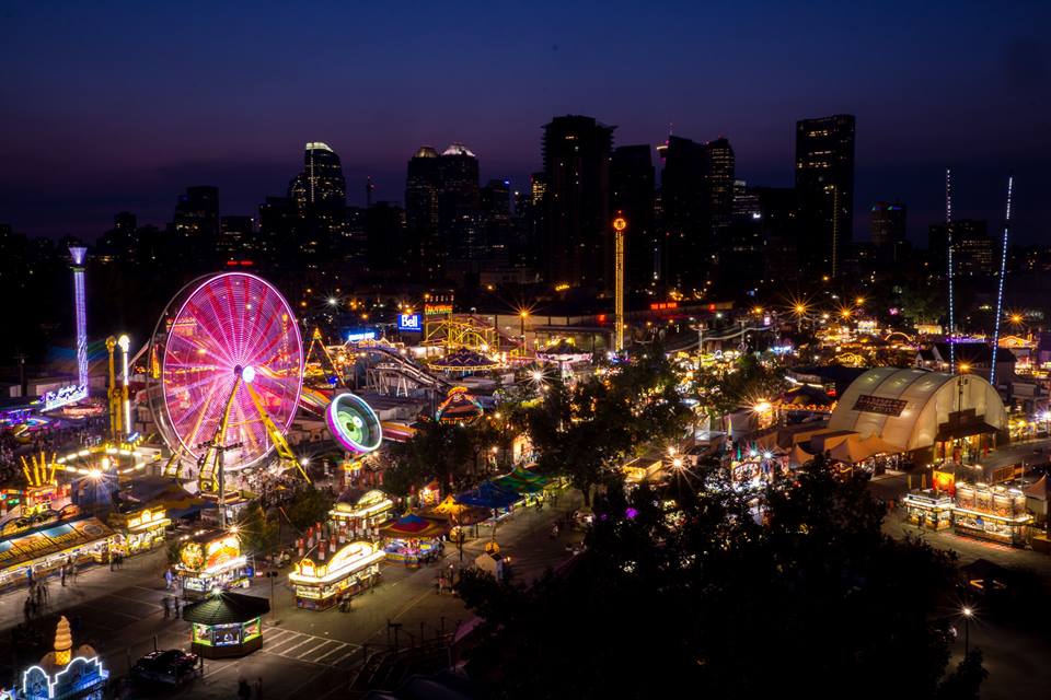 Calgary stampede skyline over Calgary