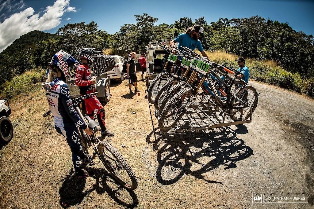 Shuttle run at downhill world championships in cairns, australia