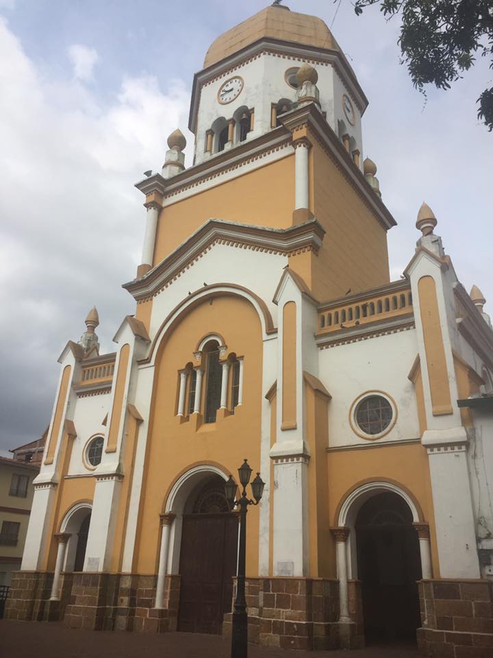 San Rafael Colombia church in the town cener