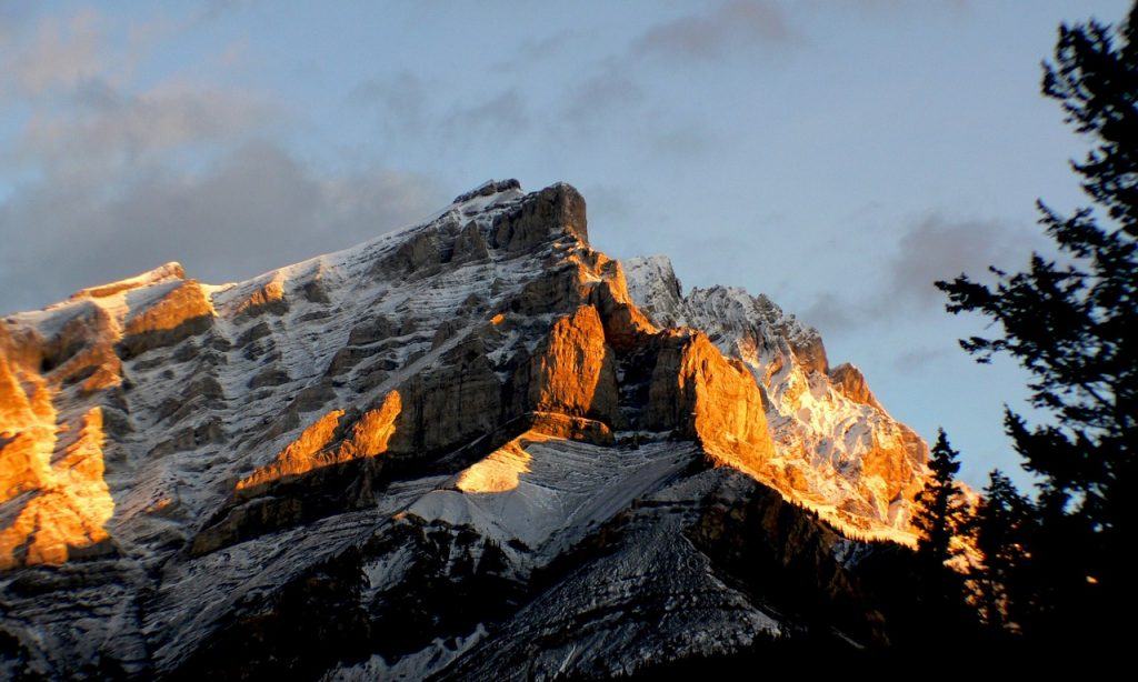 hiking in Canada in the banff national park, Alberta