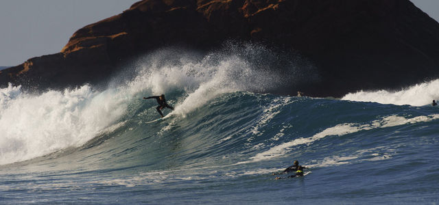 Surfer at Ponta Ruiva best surf beaches in Portugal