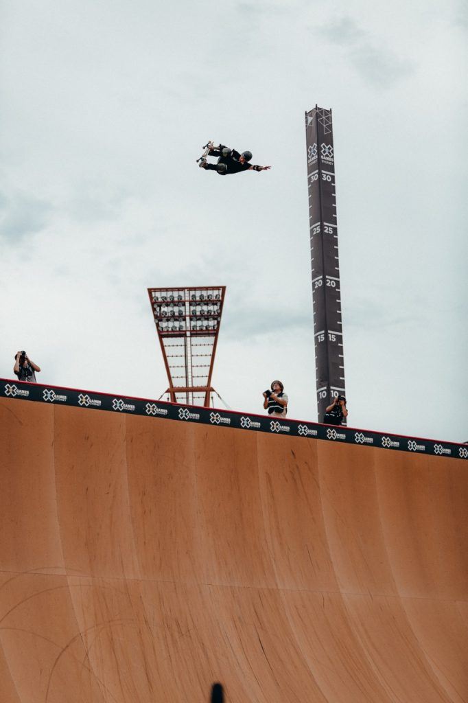 X Games Sydney Skateboard Big Air Grab