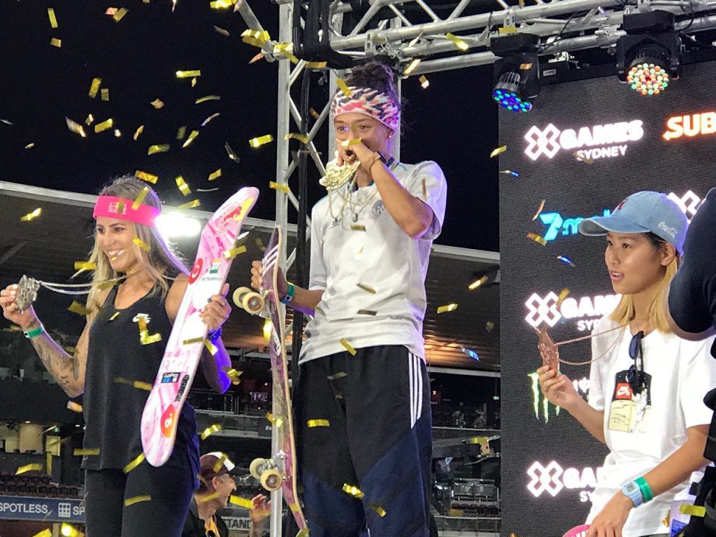 X Games Sydney Women's skateboard Finalists