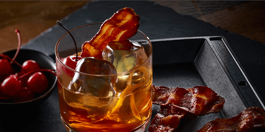 combine bacon with a drink