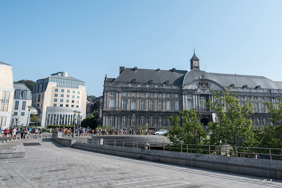 Liège city centre in Belgium 