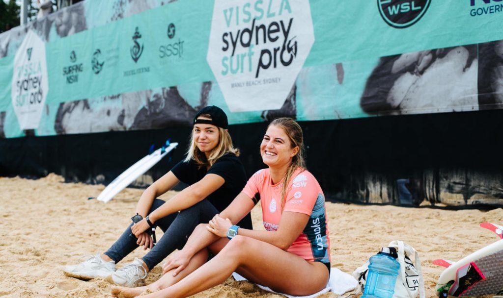 Cannelle Bulard was all smiles on Day 1 at Manly Sydney Surf Pro