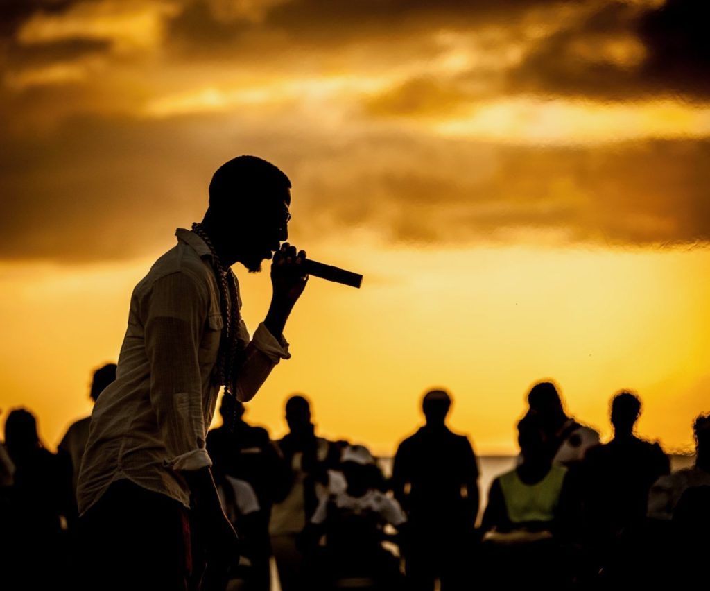 Crop Over Festival signer at concert in Barbados