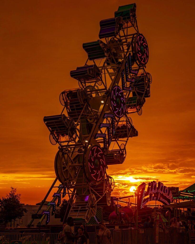 New York State Fair at night