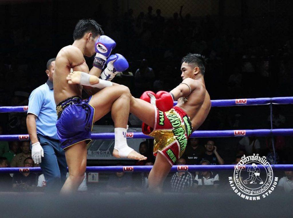 Muaythai at Rajadamnern Stadium in Thailand