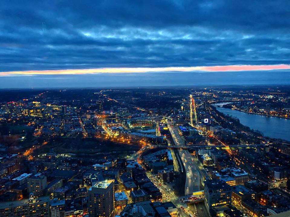 Top of the hub in Boston, Massachusetts 