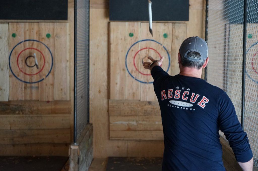 axe throwing bar in Whister