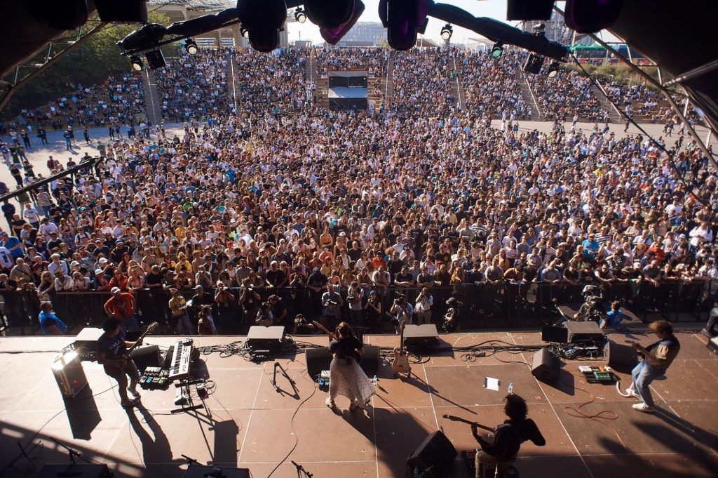 on stage at Primavera Sound Barcelona