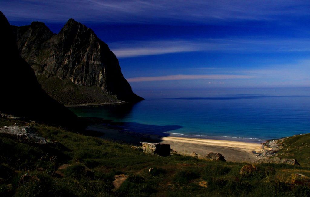 Kvalvika Beach in Norway