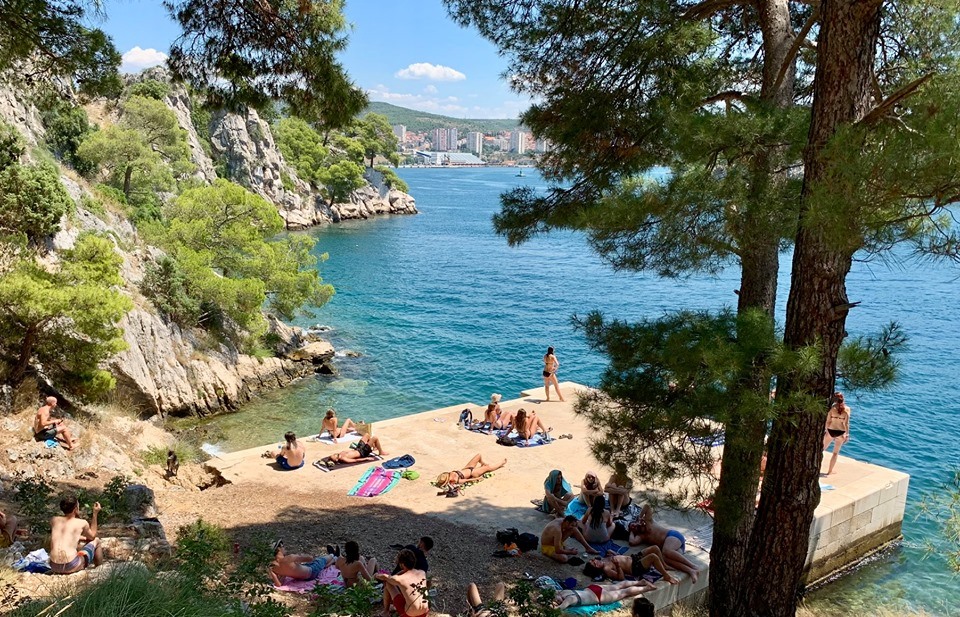 Martinska Beach in Sibenik, Croatia