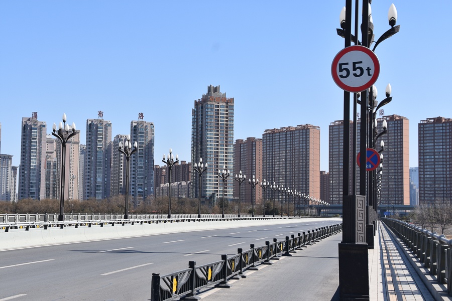 Empty streets of Luoyang during the coronavirus lockdown