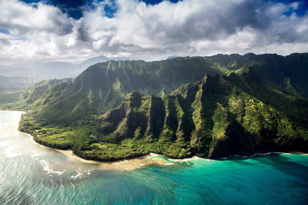 Maui, Hawaii shot from above