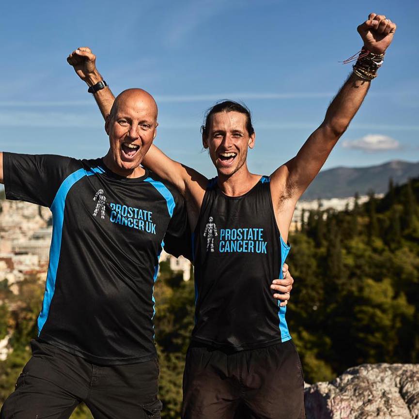 Nick Butter and Kevin running for Prostate Cancer