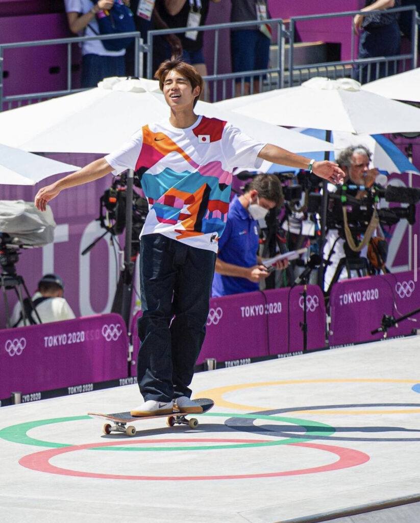 Yuto wins gold at Skateboarding Street