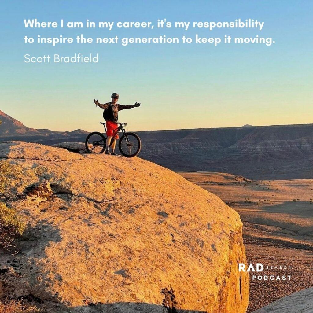 Scott Bradfield mountain biking